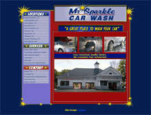 Tablet Screenshot of mrsparklecarwash.com